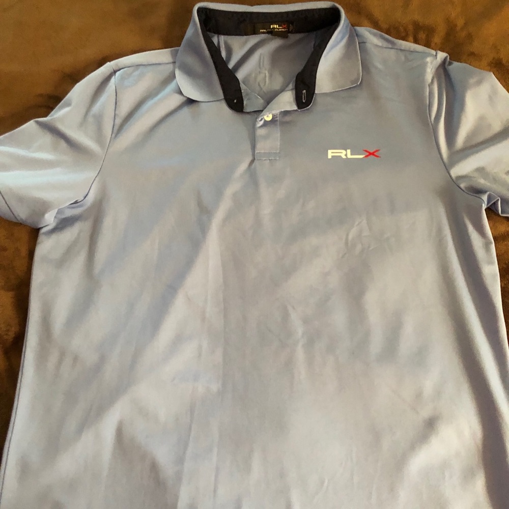 RLX by Ralph Lauren light blue polo shirt
